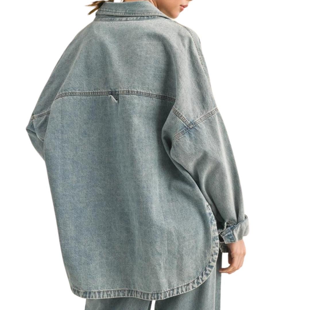 DENIM SHIRT JACKET