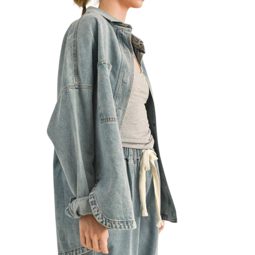 DENIM SHIRT JACKET