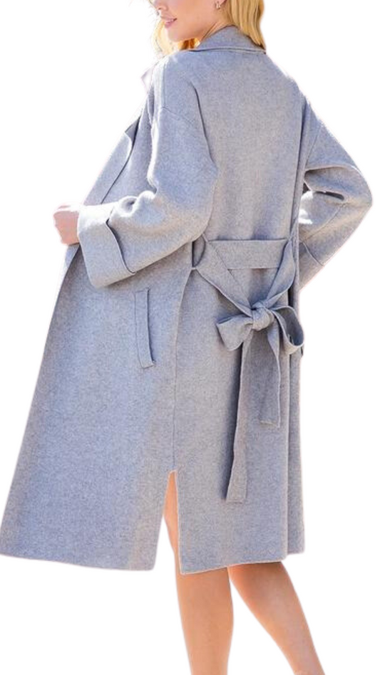 SOFT KNIT TRENCH COAT