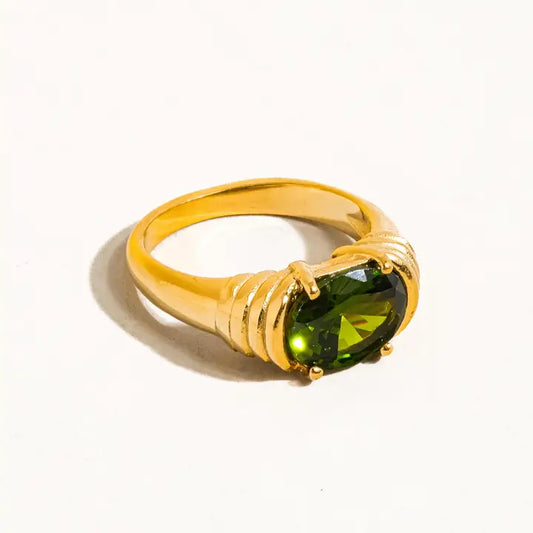 CZ EMERALD RING