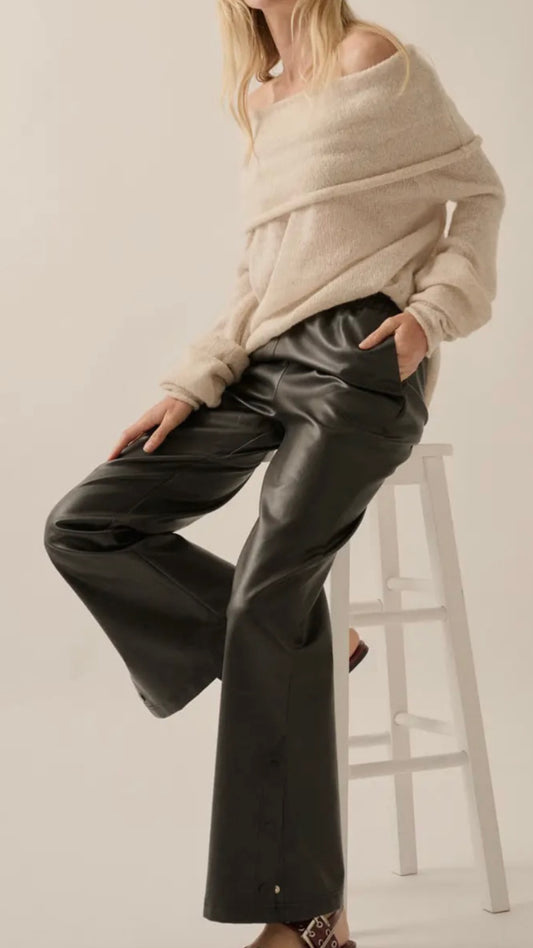 FAUX LEATHER PANT